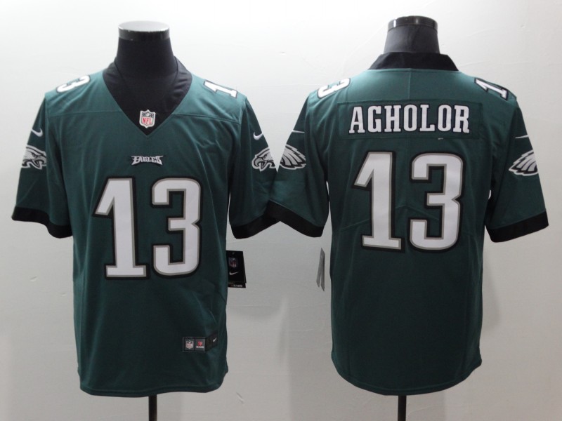 Men's Philadelphia Eagles Nelson Agholor #13 Midnight Green Jersey